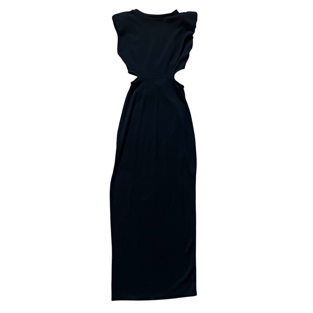 FORE Black Cut-Out High Slit Maxi Dress Size XS - Picture 5 of 6